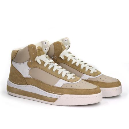Мужские высокие кроссовки Clarks Clarks CraftCourt Top 26172676, песочные Мужские высокие кроссовки Clarks Clarks CraftCourt Top 26172676, песочные