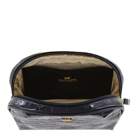 Косметичка Braun Buffel GLANZKROKO Cosmetic Bag 40900, черная