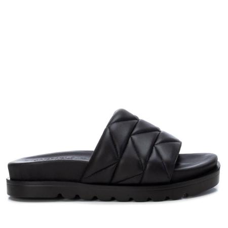 Женские сланцы CARMELA LEATHER LADIES SANDALS 68292, черные