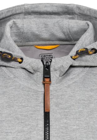 Мужская толстовка Camel Active Sweatjacket 409401-3W26, серая