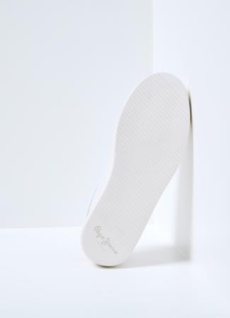 Женские кеды Pepe Jeans London ADAMS RIGA PLS31310, белые