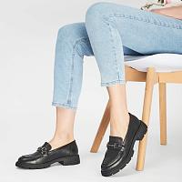  44412193-1000 - Женские лоферы Bugatti, чёрные