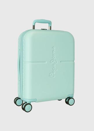 Троллей-кейс Pepe Jeans Bags ABS SUITCASE 55CM W/EXP. 4W PJL HIGHLIGHT 76886, голубой