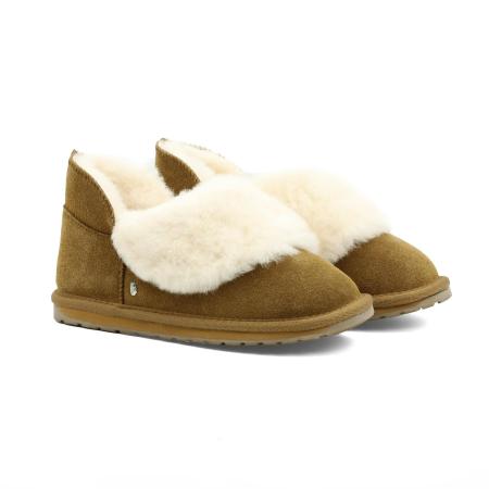 Детские тапочки EMU Australia Mintaro Kids K12348, коричневые Детские тапочки EMU Australia Mintaro Kids K12348, коричневые
