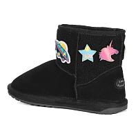 Wallaby Mini Play K12748 - Детские ботинки из овчины (угги) EMU Australia, черные