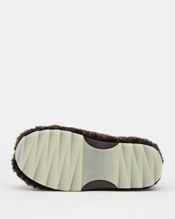 Женские полусапоги из овчины (угги) EMU Australia Sheepskin Fashion Sharky Lo Teddy W13200, коричневые