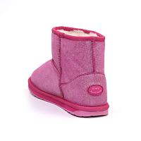 Wallaby Mini Metallic K11856 - Детские ботинки из овчины (угги) EMU Australia, розовые