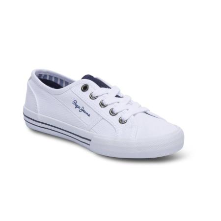 Детские кеды Pepe Jeans London BAKER BASIC BOY PBS30334, белые Детские кеды Pepe Jeans London BAKER BASIC BOY PBS30334, белые