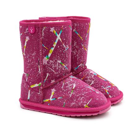 Детские сапоги из овчины (угги) EMU Australia Shooting Star K12612, фуксия