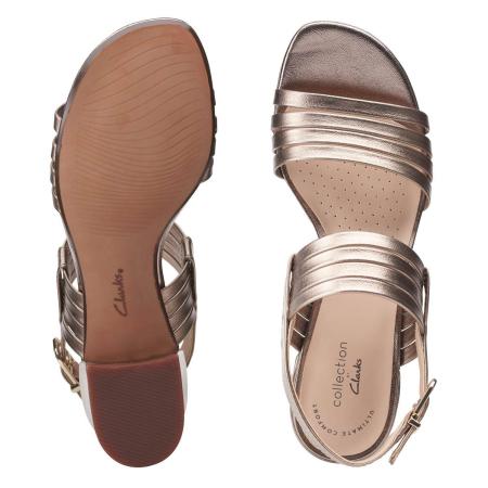 Женские босоножки Clarks Caroleigh Bess 26159423, серебряные