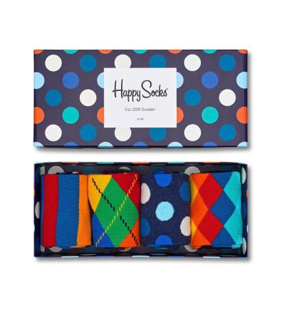 4-Pack Multi-Color Socks Gift Set XMIX09
