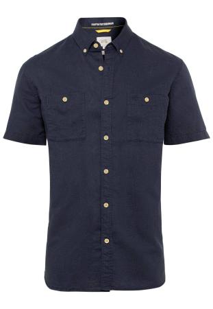Мужская рубашка Camel Active Shortsleeve Shirt 409219-1S49, синяя