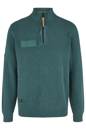 Мужской джемпер Camel Active Knit 1/1 Troyer 409585-8K12, серый