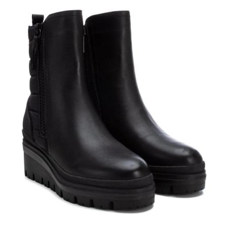 Женские полусапоги CARMELA LEATHER COMBINED LADIES ANKLE BOOTS 160311, черные