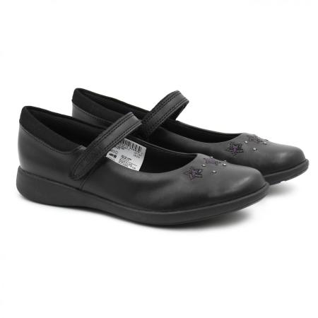 Детские туфли на ремешке Clarks Etch Bright K 26151124, черные