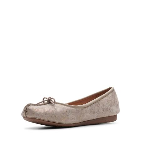 Женские балетки Clarks Freckle Ice 26147556, серые