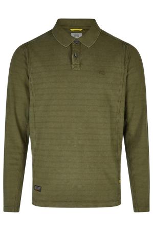 Мужское поло Camel Active Polo Long Sleeve 409865-8P01, оливковое
