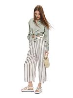 STRIPE LINEN CROPPED WIDE PANT 4150171 - STRIPE LINEN CROPPED WIDE PANT 4150171 STRIPE LINEN CROPPED WIDE PANT 4150171 - STRIPE LINEN CROPPED WIDE PANT 4150171