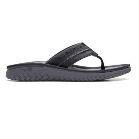 Мужские вьетнамки Clarks Wesley Post 26164871, черные