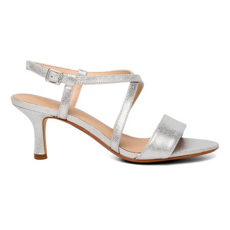 Женские босоножки Clarks Clarks Amali Buckle 26170952, серебряные