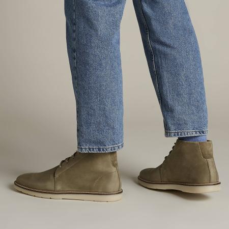 Мужские ботинки Clarks Grandin Mid 26139994, оливковые