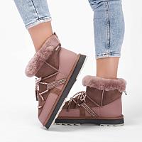 Sheepskin Fashion Blurred Micro W13129 - Женские снегоходы EMU Australia, розовые