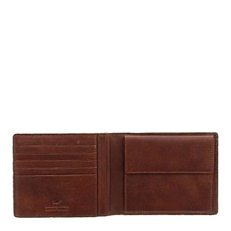 Мужской кошелек Braun Buffel AREZZO RFID Coin Wallet 12CS 81438, коричневый