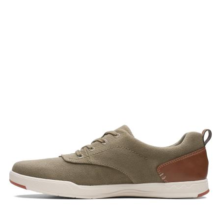 Мужские кроссовки Clarks Step Isle Crew 26140323, оливковые