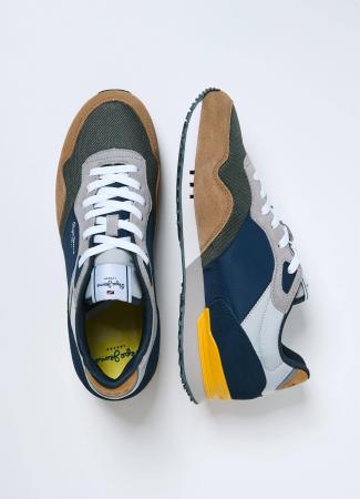 Мужские кроссовки Pepe Jeans London LONDON ONE SERIE M PMS30822, коричневые