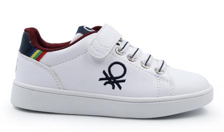 Детские кеды United Colors of Benetton Cupsole BTK124000, белые