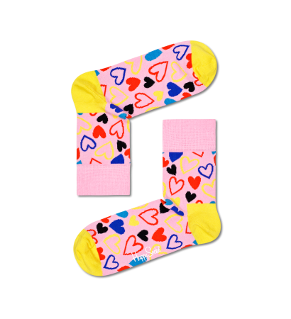 I Heart U Half Crew Sock IHU13