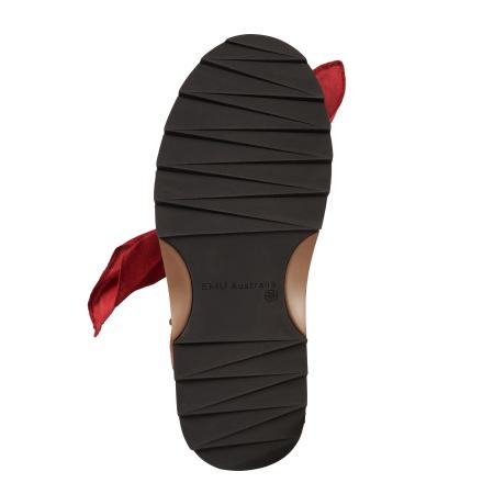 Женские полусапоги из овчины (угги) EMU Australia Sheepskin Fashion Sharky Mini Bandana W13199, коричневые