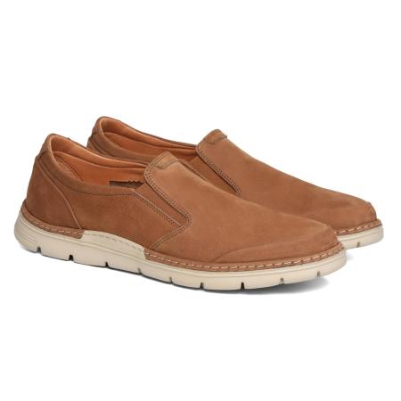 Мужские слипоны Clarks 222031401, коньячные