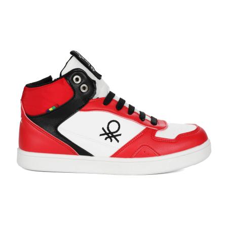 Детские высокие кроссовки United Colors of Benetton FRANKLIN MID BTK314110, красные