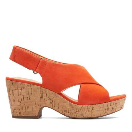 Женские босоножки Clarks Maritsa Lara 26142159, оранжевые