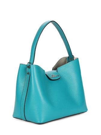 Женская сумка на плечо Charlotte DONNA PELLEPURPUREA PURP0353OCEANO, голубая