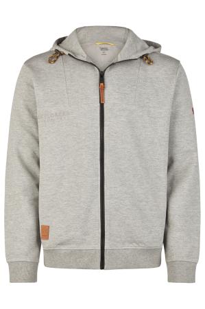 Мужская толстовка Camel Active Sweatjacket 409401-3W26, серая