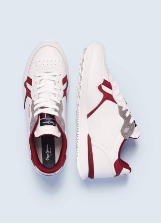 Мужские кроссовки Pepe Jeans London BRITT MAN CAPSULE PMS30752, красный Мужские кроссовки Pepe Jeans London BRITT MAN CAPSULE PMS30752, красный