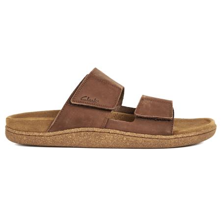 Мужские сланцы Clarks Pilton Strap 26165830, коричневые