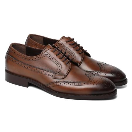 Мужские дерби брогированные Bugatti 33303130-1000, коричневые