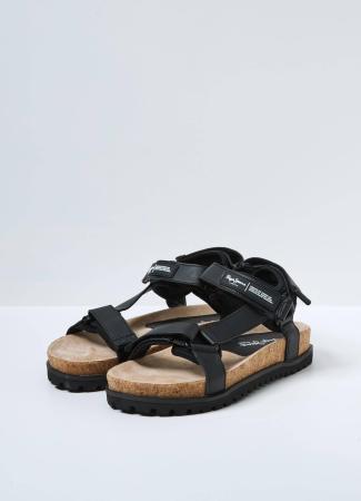 Мужские сандалии Pepe Jeans London URBAN SANDAL CORK PMS90094, черные