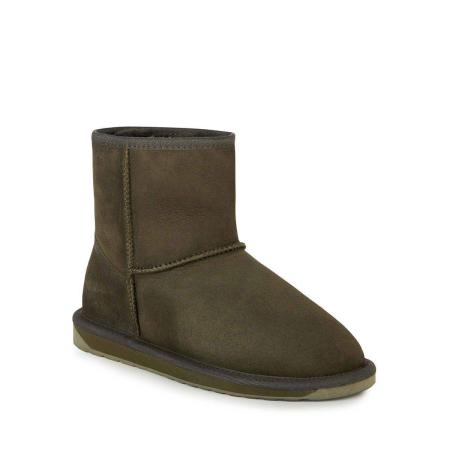 Женские полусапоги из овчины (угги) EMU Australia Stinger Mini W10003, оливковые