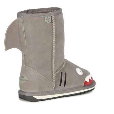 Детские сапоги из овчины (угги) EMU Australia Shark K10589, серые