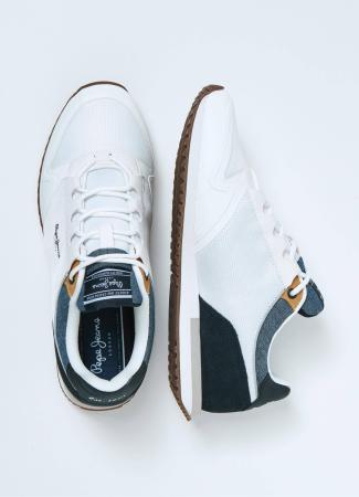 Мужские кроссовки Pepe Jeans London TOUR URBAN SUMMER PMS30834, белые