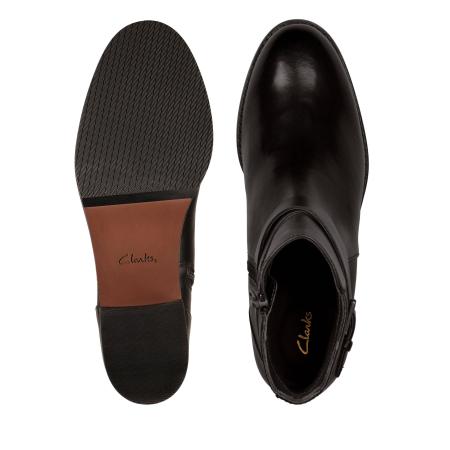 Женские полусапоги Clarks Hamble Buckle 26151008, черные