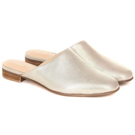 Женские сабо Clarks Pure Blush 26132419, серебряные