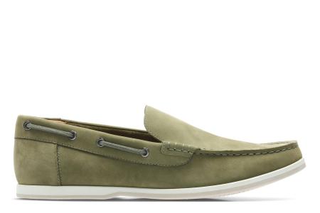 Мужские мокасины Clarks Morven Sun 26139035, оливковые