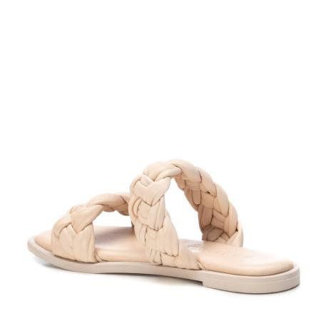 Женские сланцы CARMELA LEATHER LADIES SANDALS 68546, бежевые