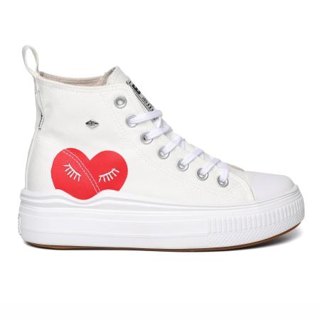 Женские высокие кеды British Knights KAYA FLOW MID B52-3727-03, белые