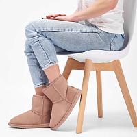 Stinger Mini W10003 - Женские полусапоги из овчины (угги) EMU Australia, розовые